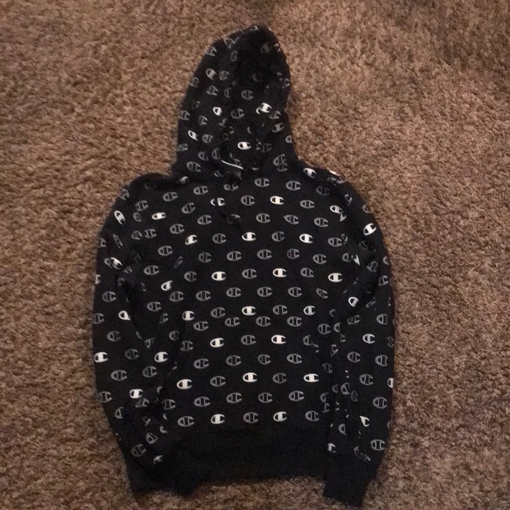Champion hoodie size medium all over print